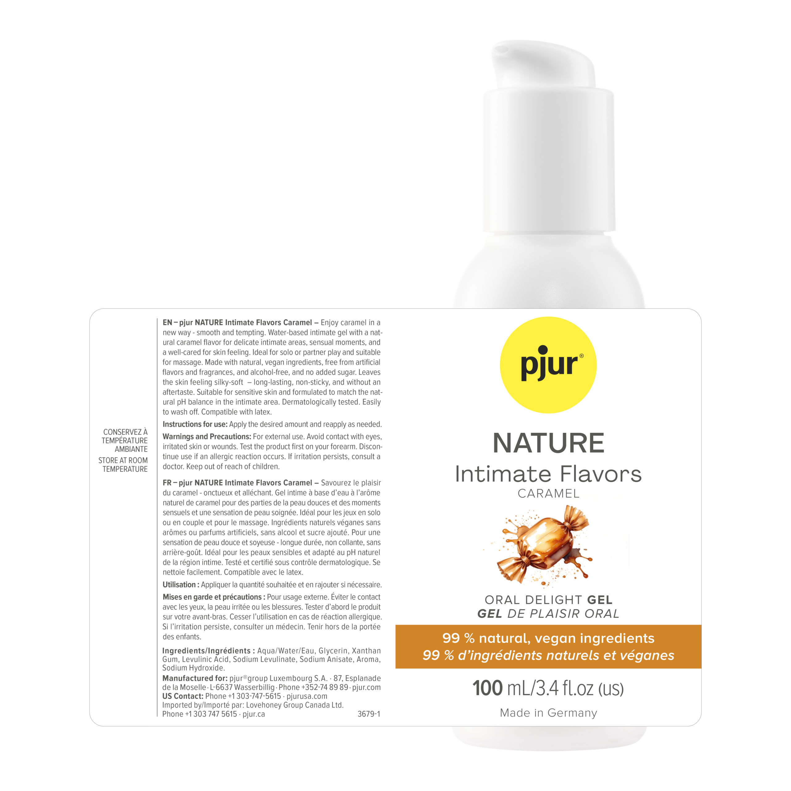 pjur NATURE Intimate Flavors Caramel - Image 2