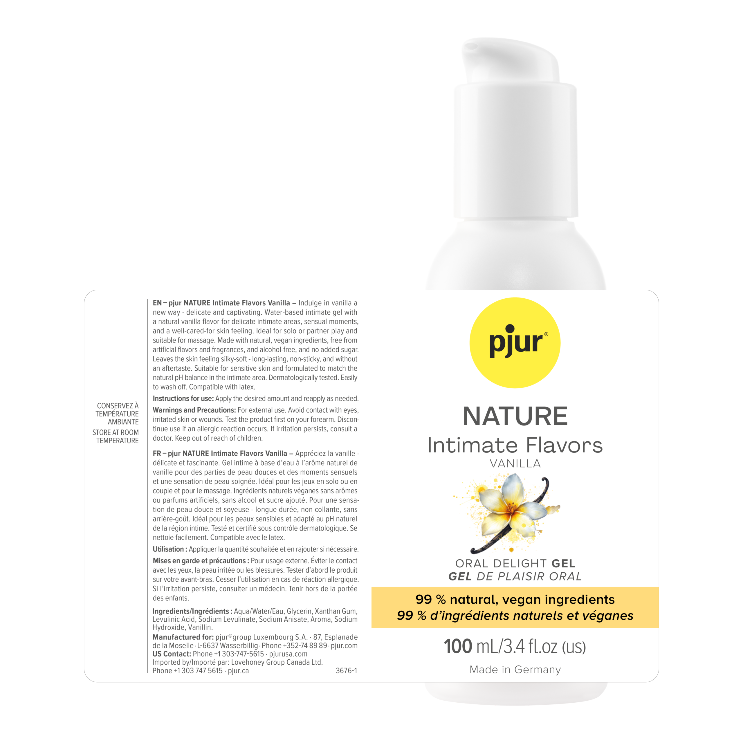 pjur NATURE Intimate Flavors Vanilla - Image 2